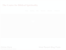Tablet Screenshot of biblicalspirituality.org